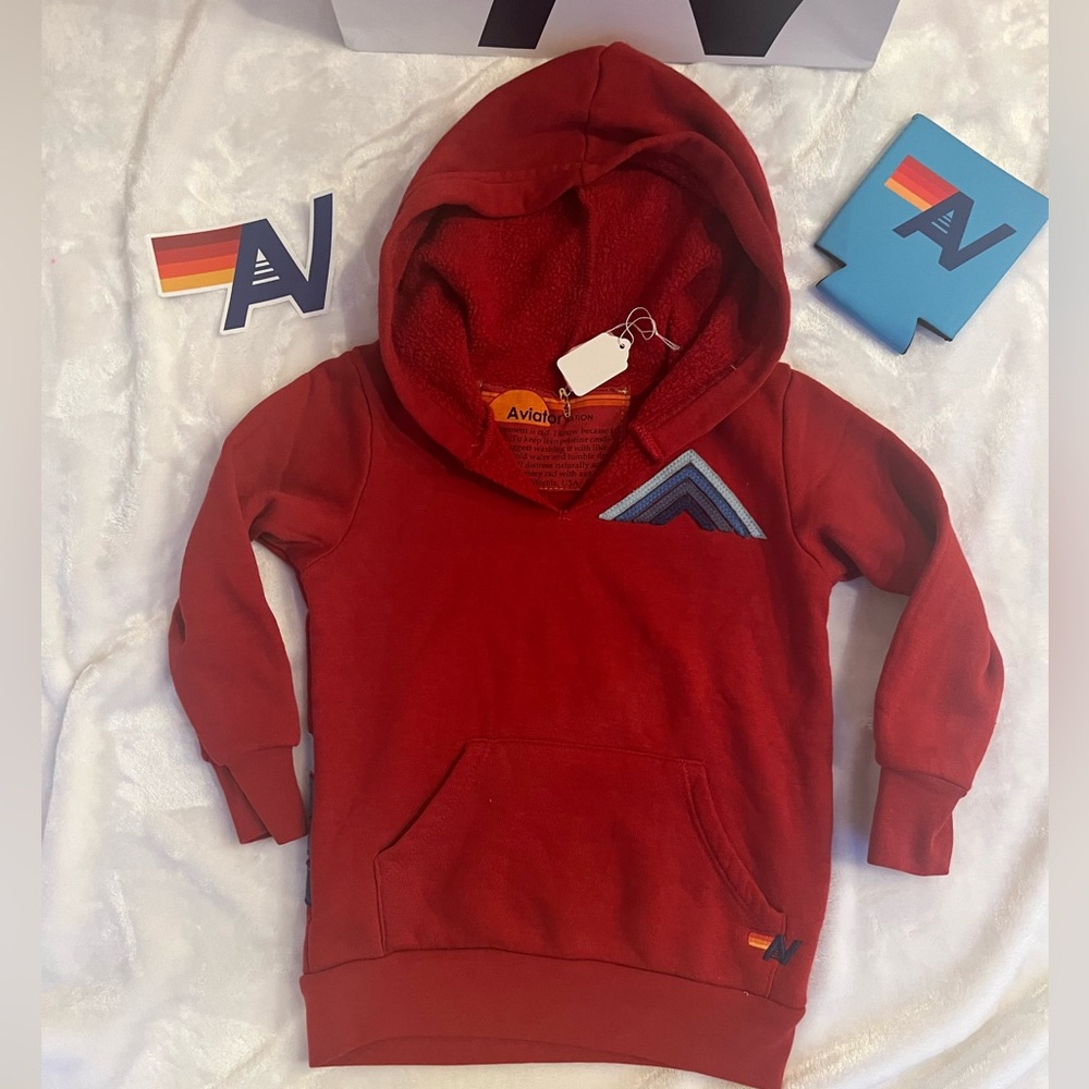 Aviator Nation Red Kids Hoodie